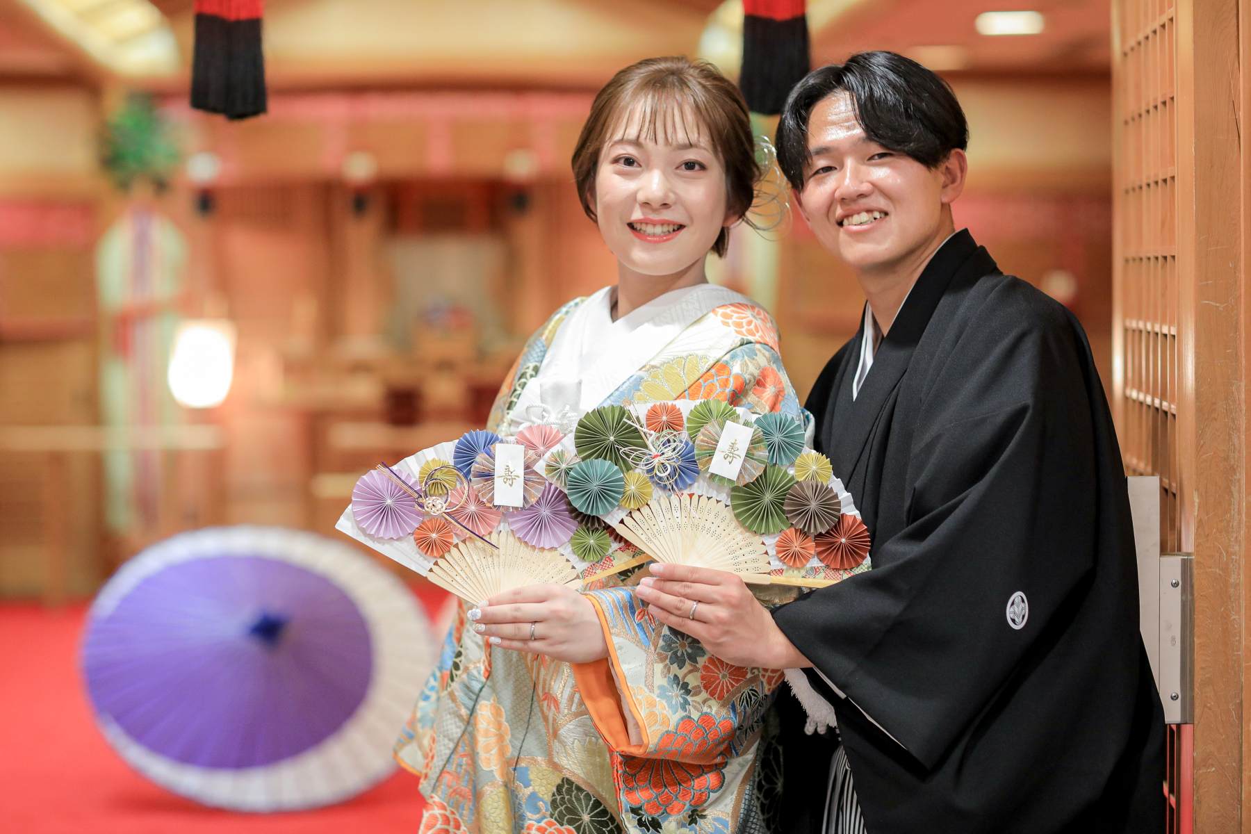 とびっきりの笑顔のお2人