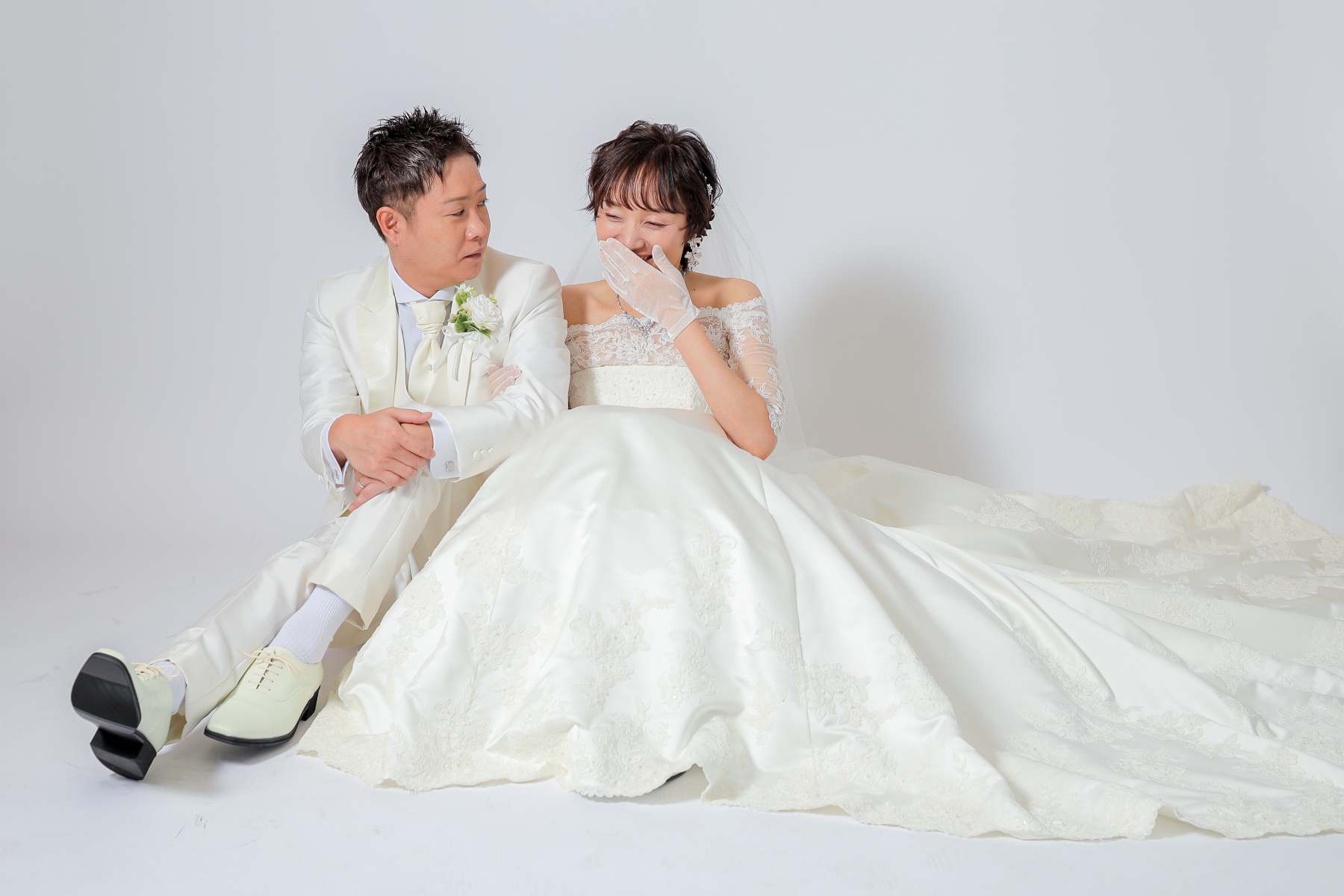 何気ない会話で笑ってしまう新婦