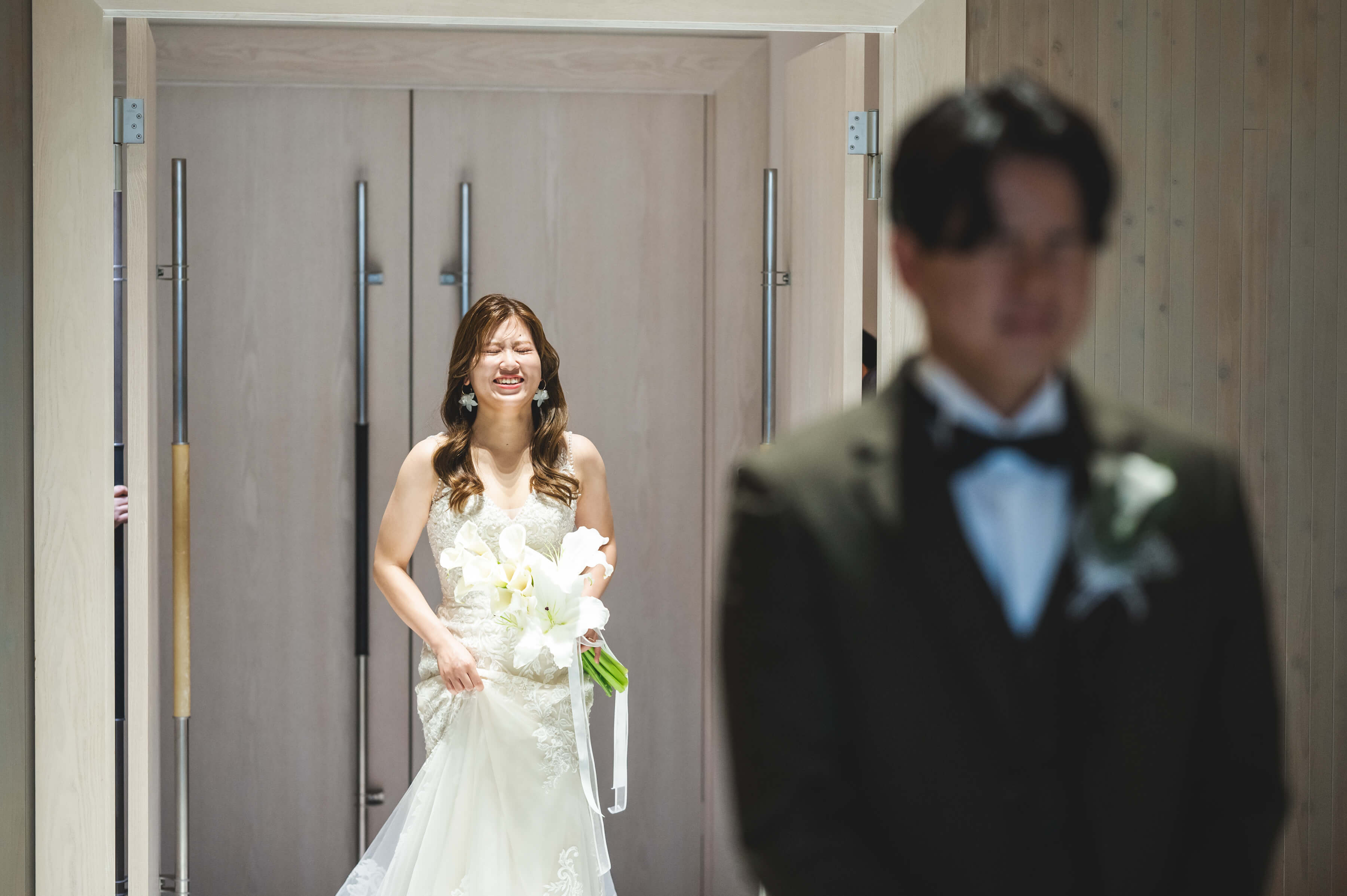 仕切りなおして美しい新婦様のご登場