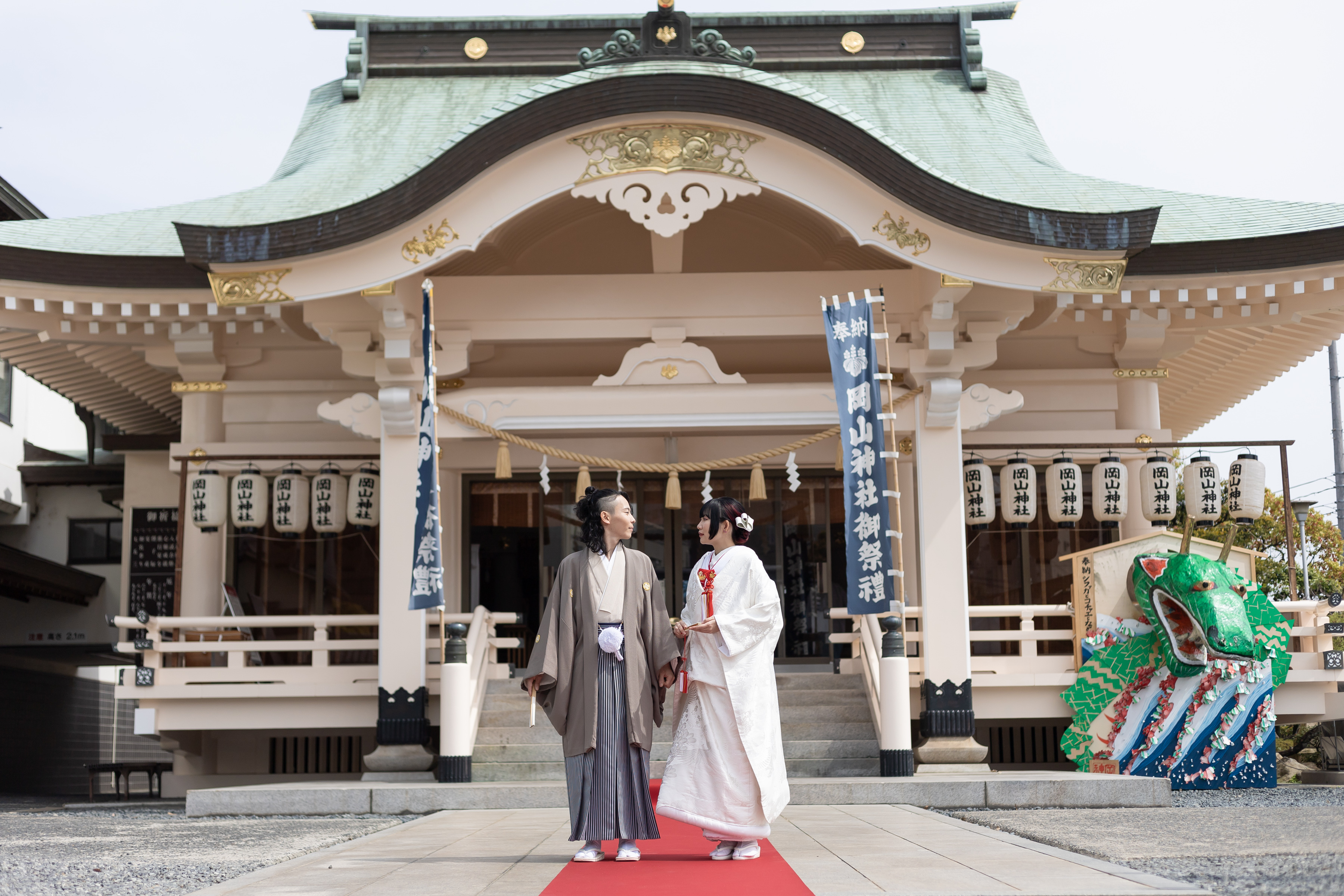 岡山神社で挙げられたお客様の結婚式写真