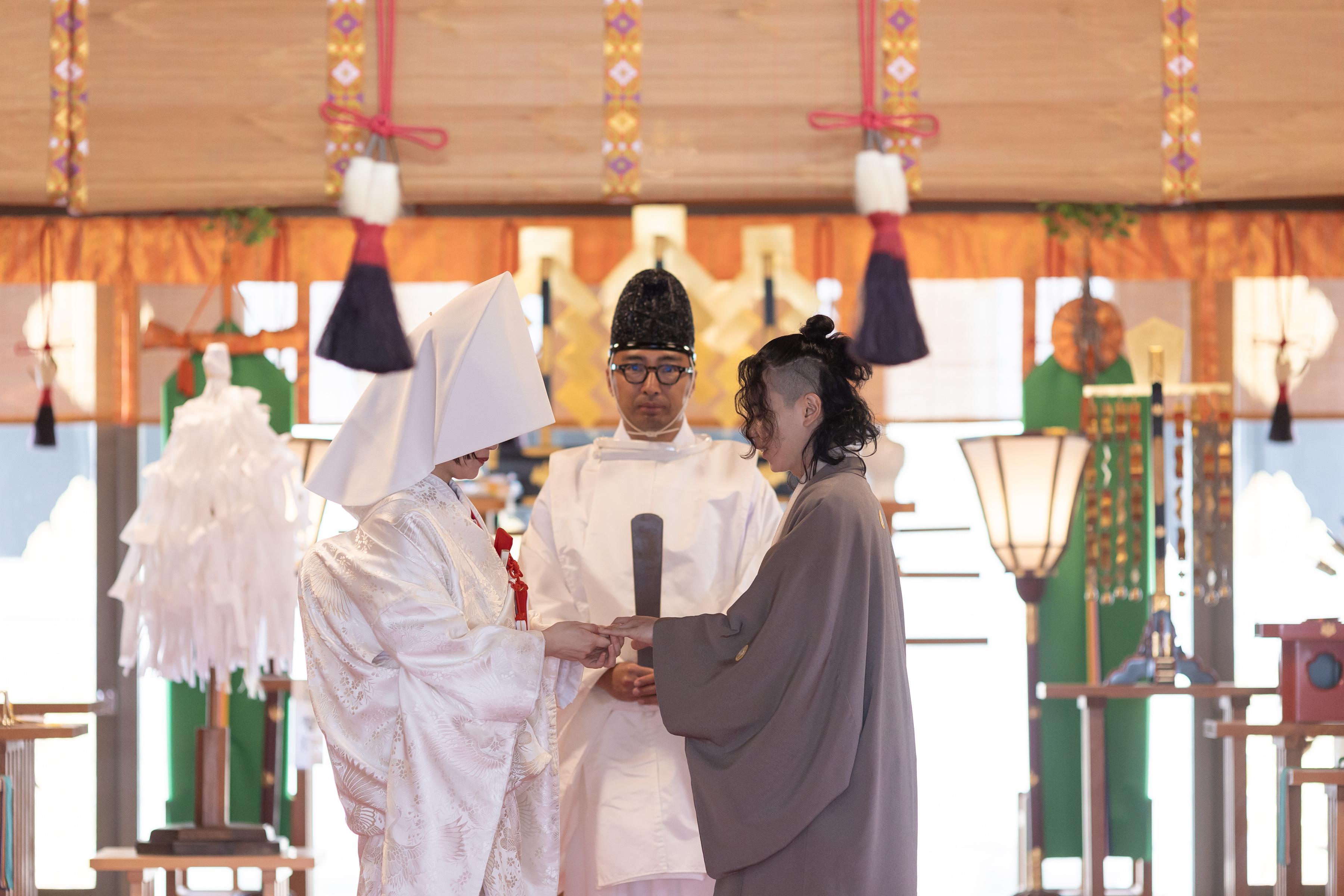 岡山神社で挙げられたお客様の結婚式写真