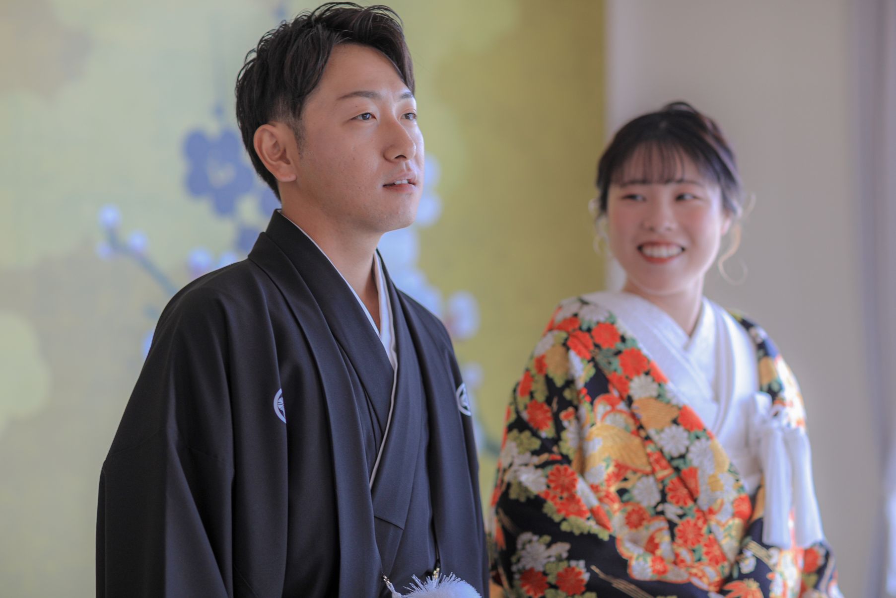 緊張されてる新郎