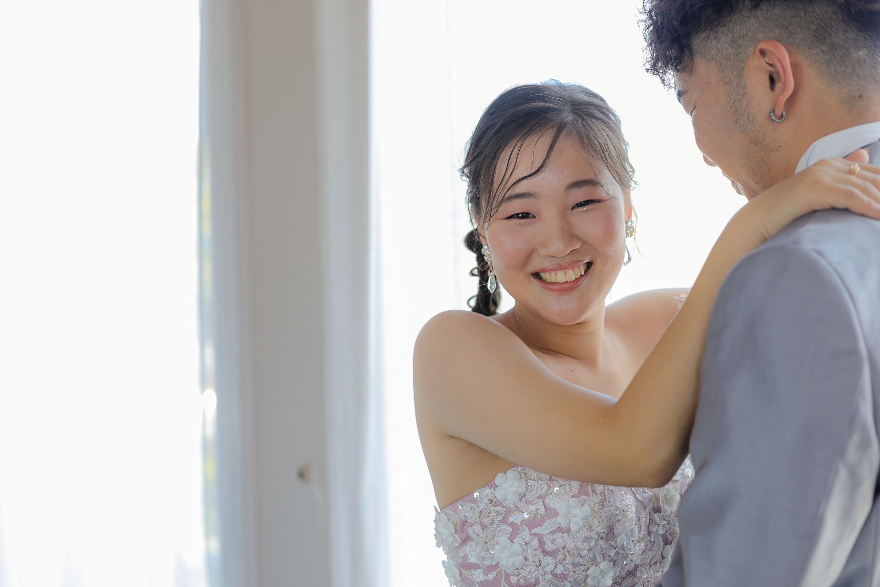 新婦の笑顔ショット