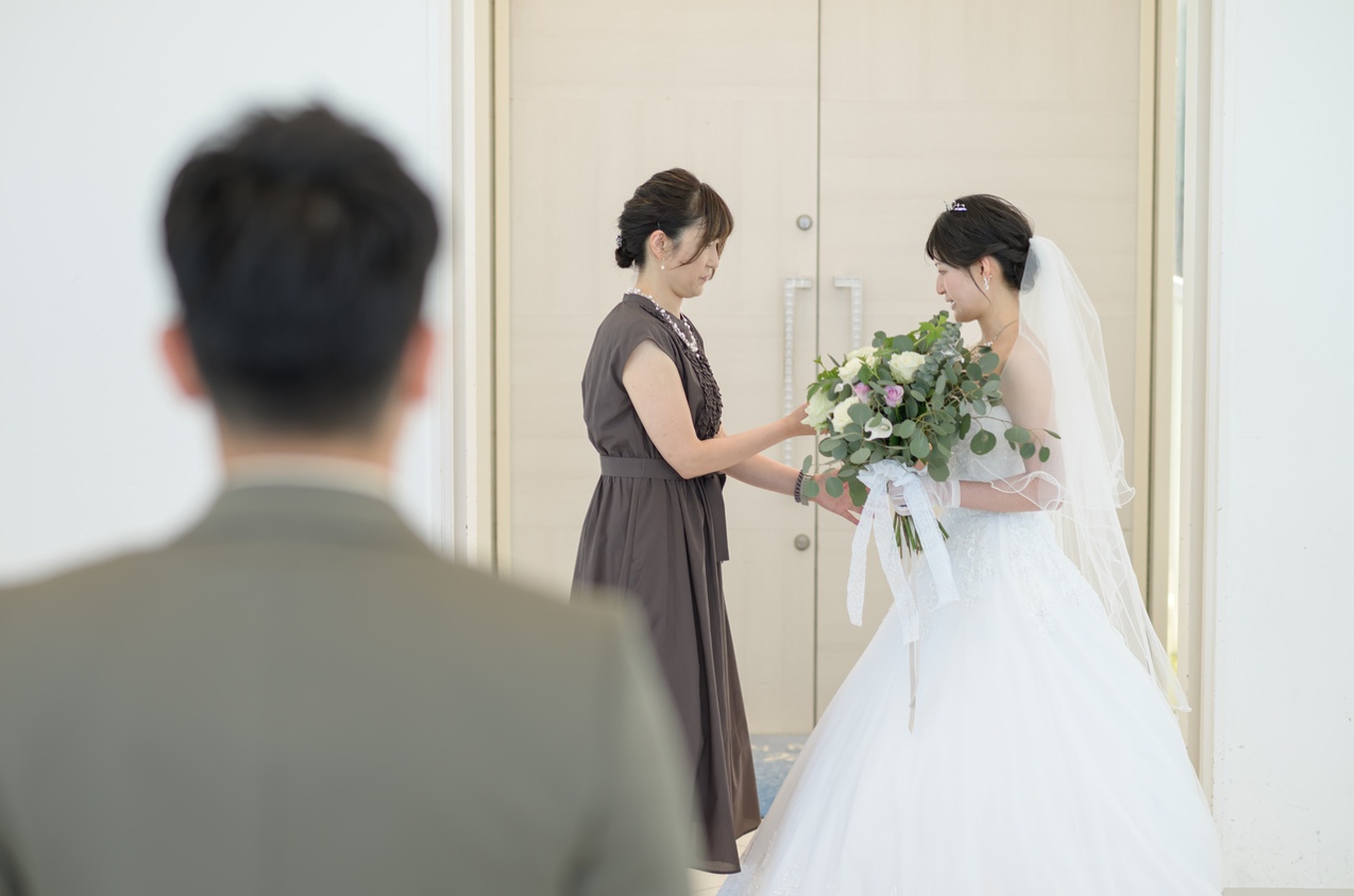 お母様からのベールダウン