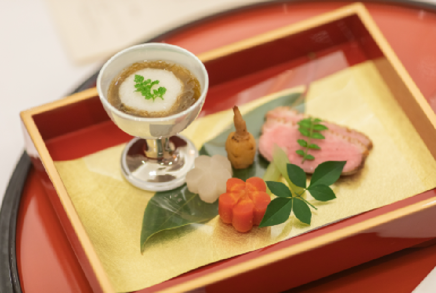 ■地元岡山のもとより、県外のお客様にも喜んでいただける料理/お二人から大切なゲストへ感謝の気持ち想いを一皿一皿に託して最高の1日を演出