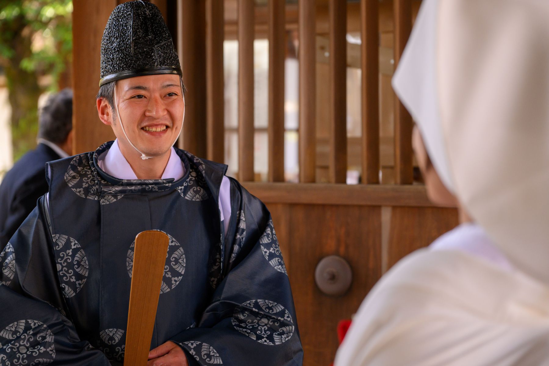 【神社神職のサポートが手厚い】初めての神社婚でも、丁寧で優しくサポートして頂き、挙式の緊張もほぐれる。