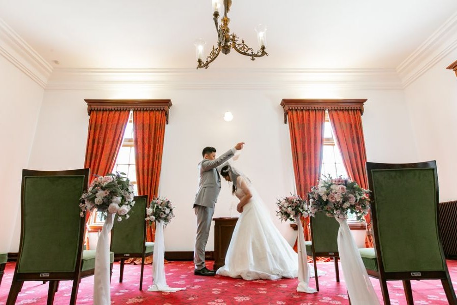 クラシカル＆ロマンチックな会場演出