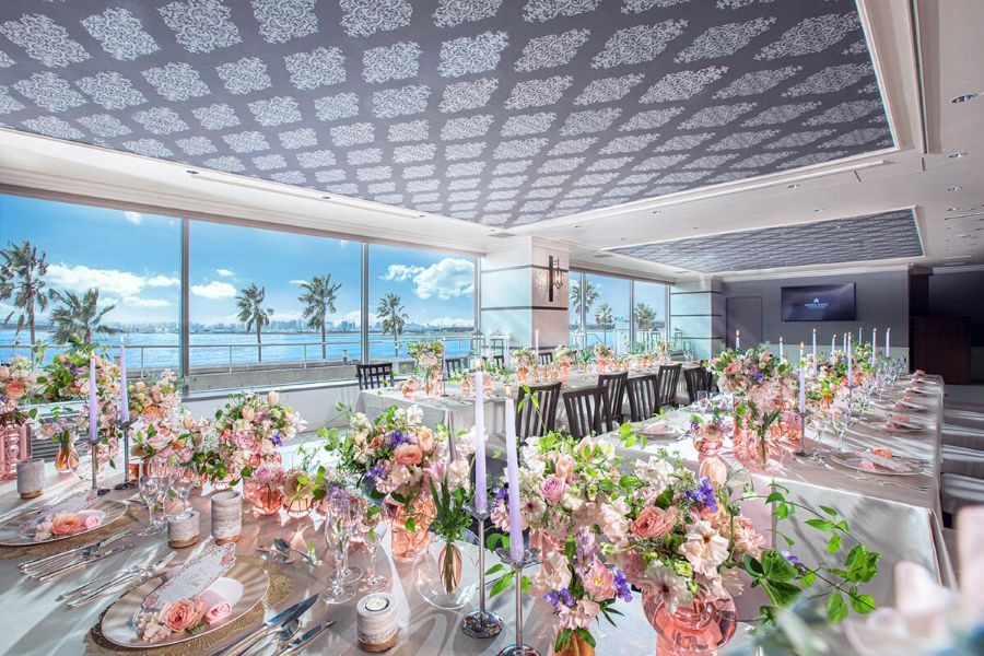 東京湾一望の披露宴会場