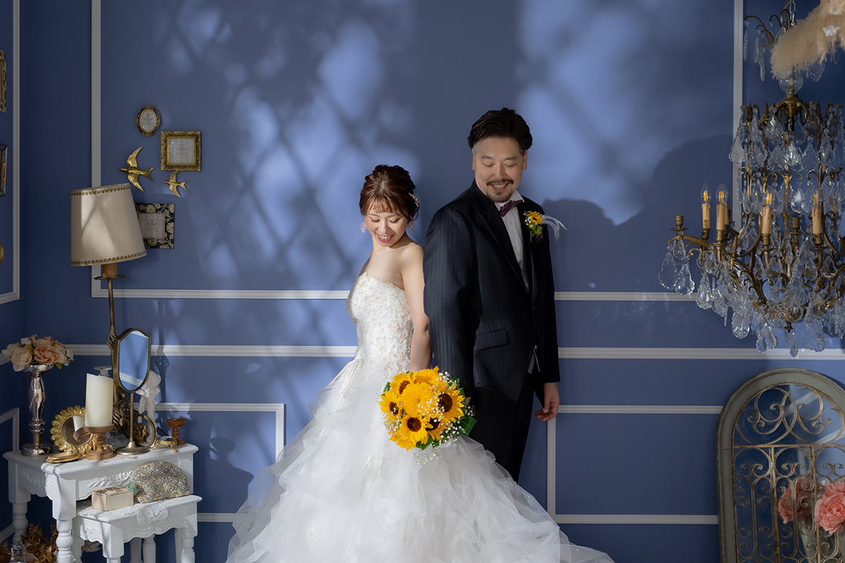 世界観あふれるスタジオで叶えるフォトウェディング