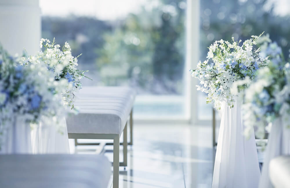 小さな結婚式 沖縄サザンビーチチャペル(シーシェルブルー)