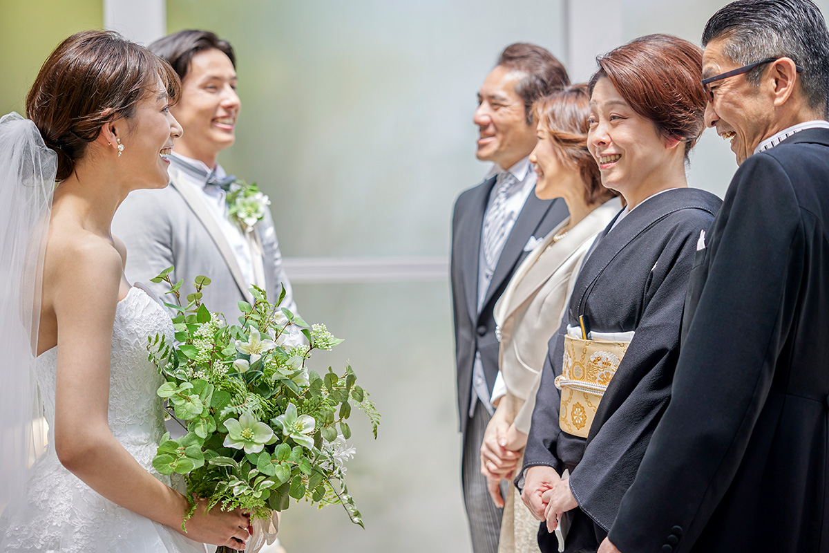 大切な家族やゲストと一緒の撮影も
