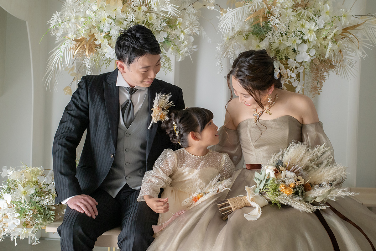 お子様と一緒に撮影も◎