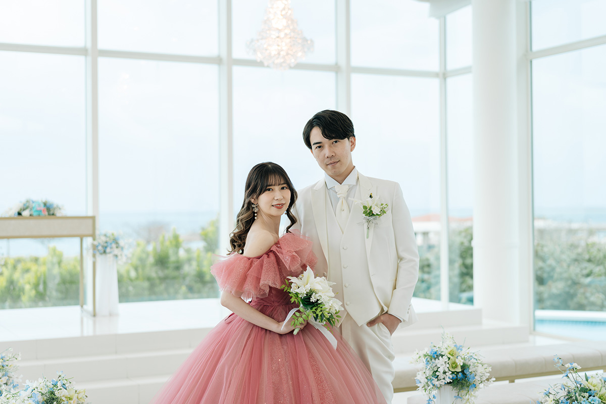 カラードレスもよく似合います