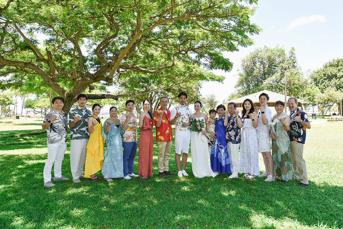 ハワイウェディング（マジックアイランドガーデン）