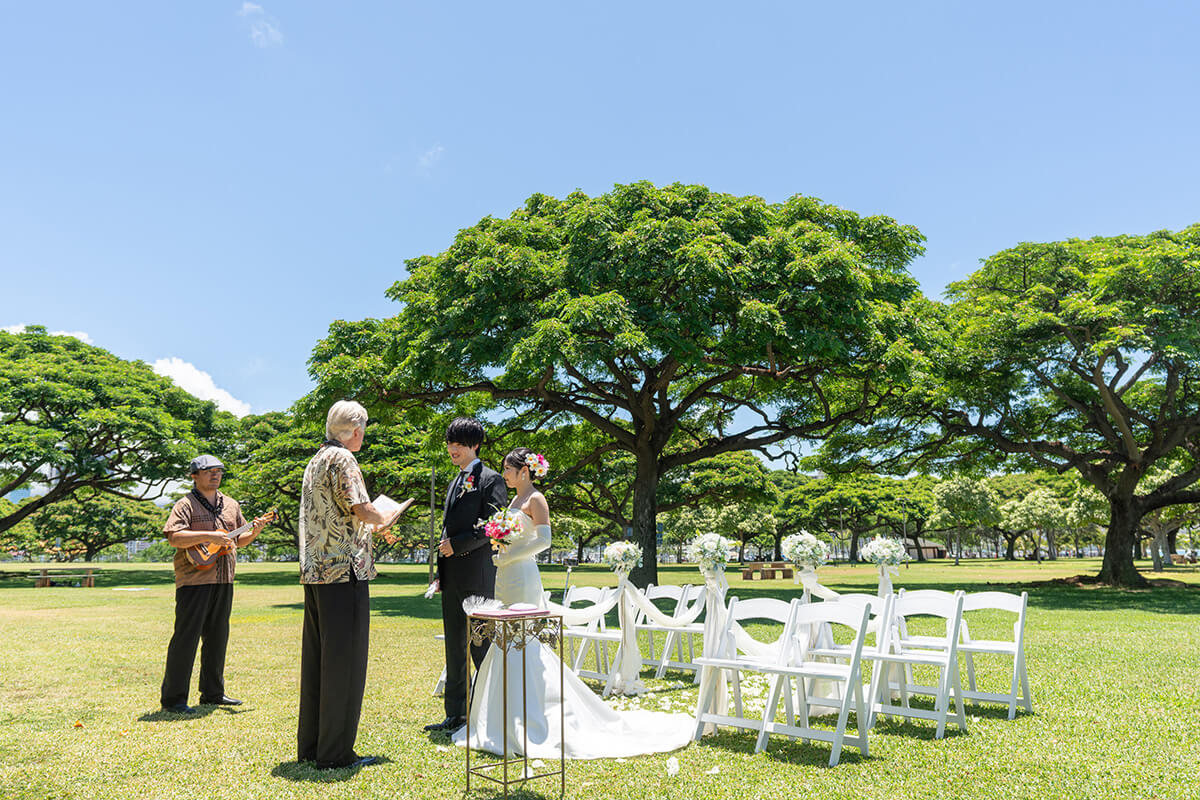 ハワイウェディング（マジックアイランドガーデン）