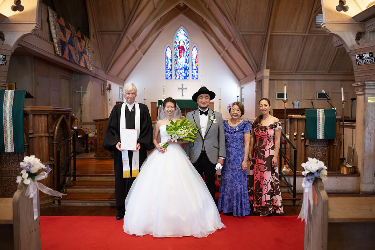 ハワイウェディング（セントクレメンツ教会）