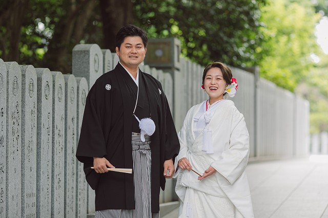 伊豫豆比古命神社 椿祷殿（椿神社）挙式前スナップ