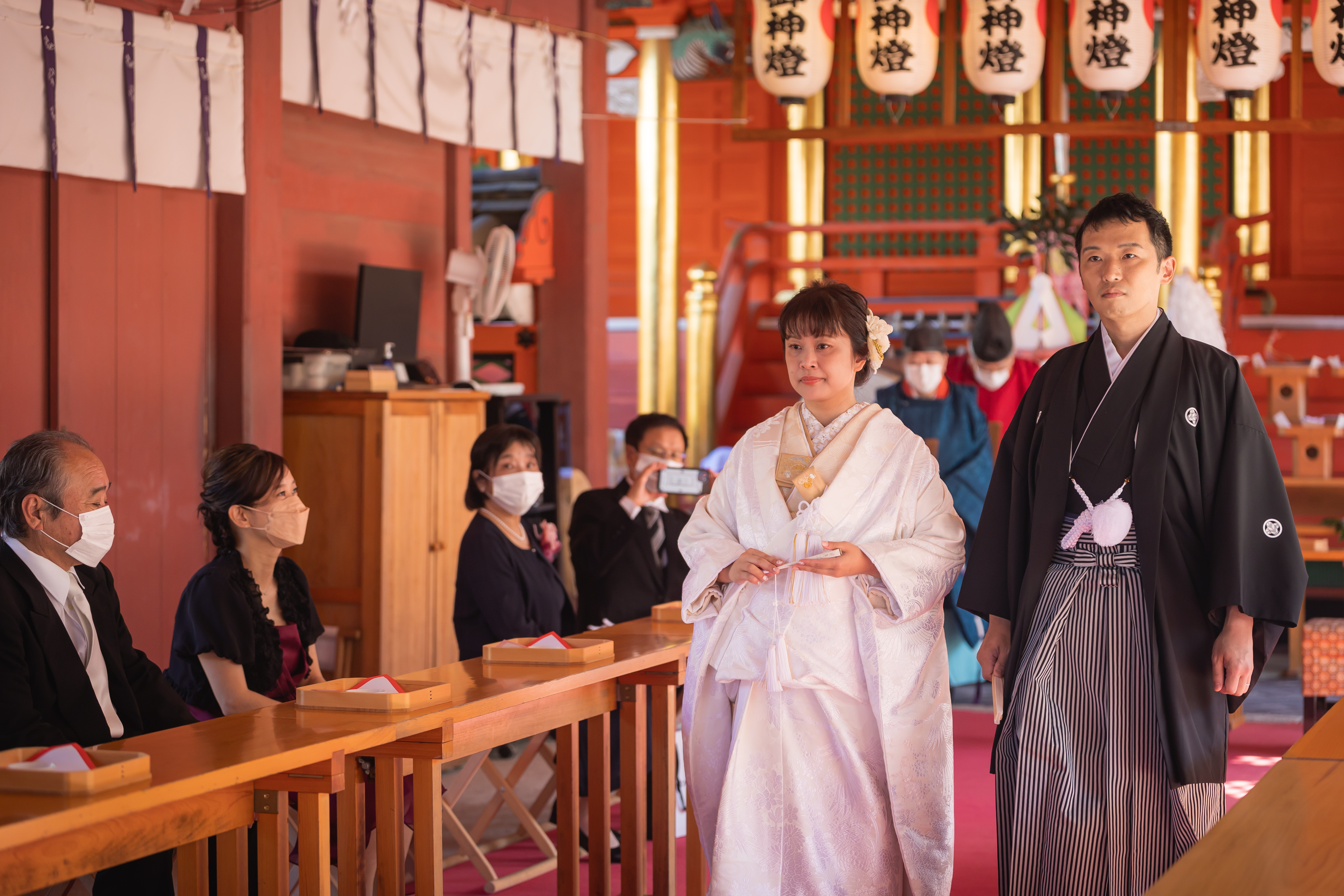 伊佐爾波神社　挙式退場