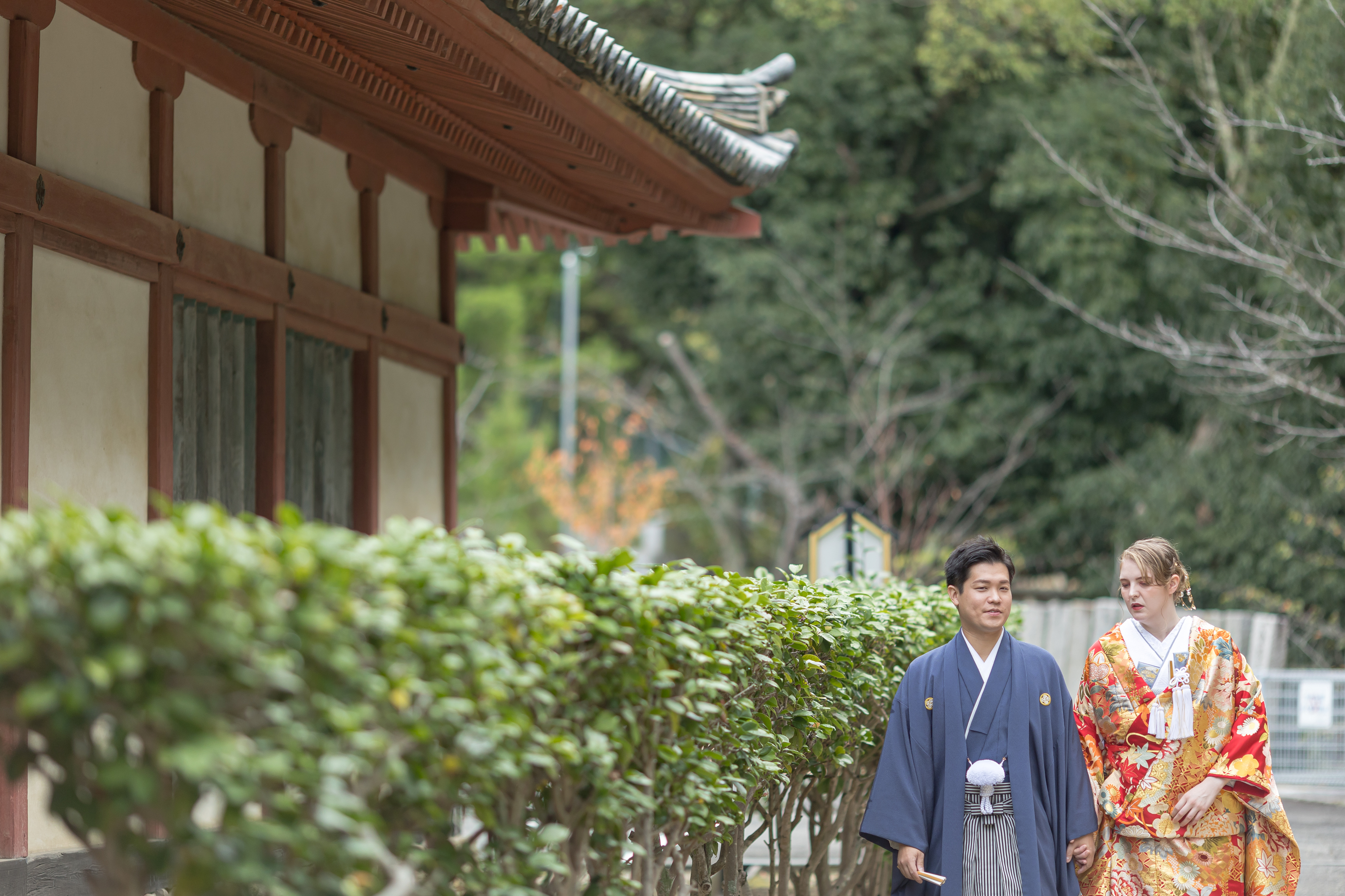 伊佐爾波神社　挙式前スナップ撮影