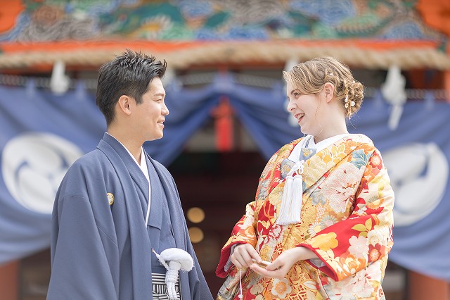 伊佐爾波神社　挙式前スナップ撮影