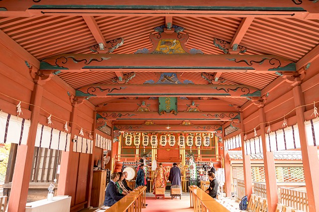伊佐爾波神社　厳かな挙式がとりおこなえます