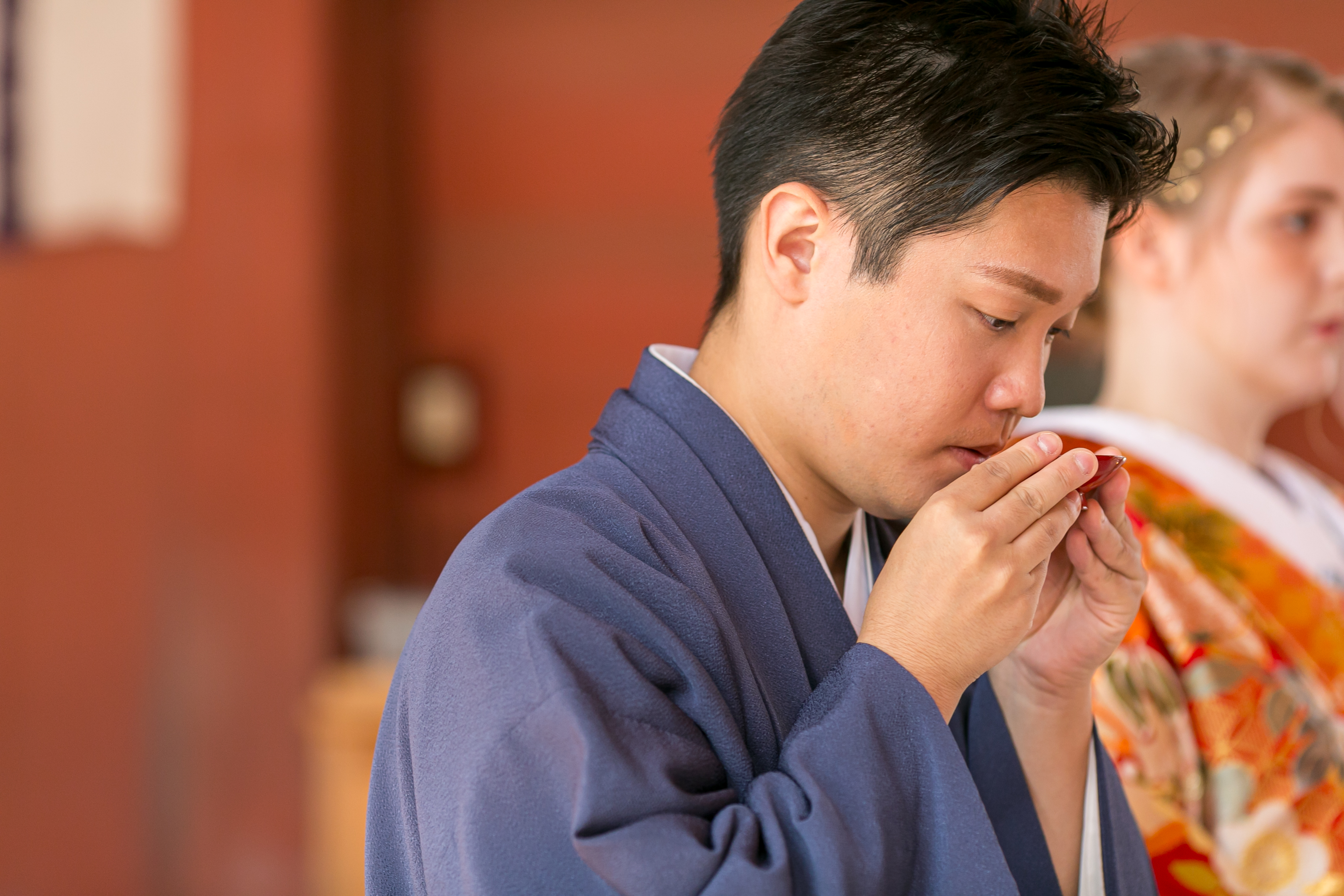 伊佐爾波神社　三々九度