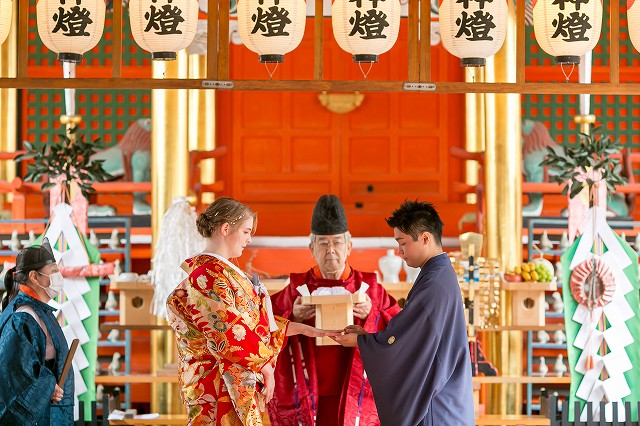伊佐爾波神社　指輪交換