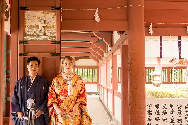 伊佐爾波神社　挙式前スナップ撮影