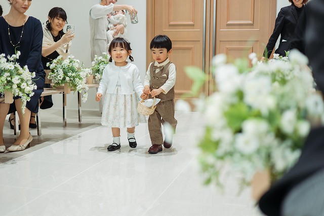 小さな結婚式松山店　リングベアラー　可愛いお子様ゲスト