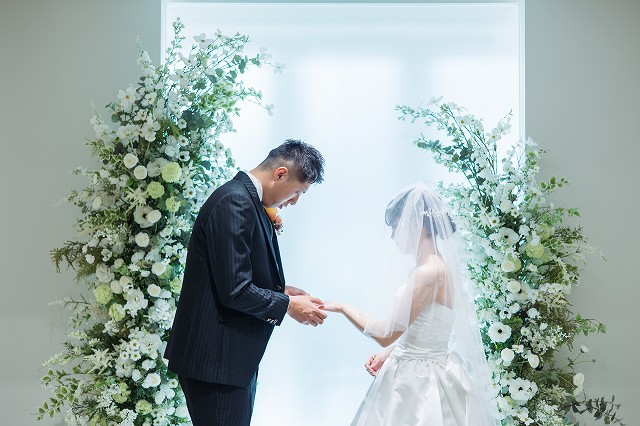 小さな結婚式松山店　指輪交換