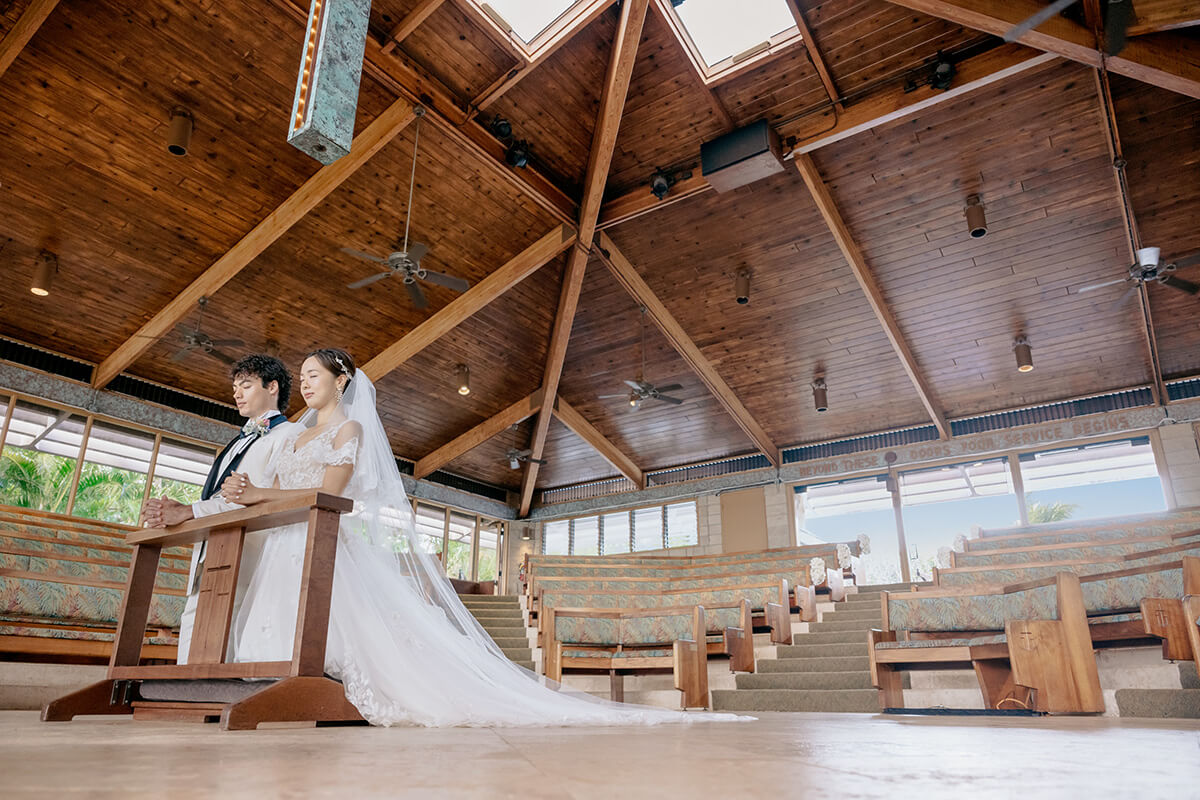 ハワイウェディング（キャルバリー・バイ・ザ・シー教会）