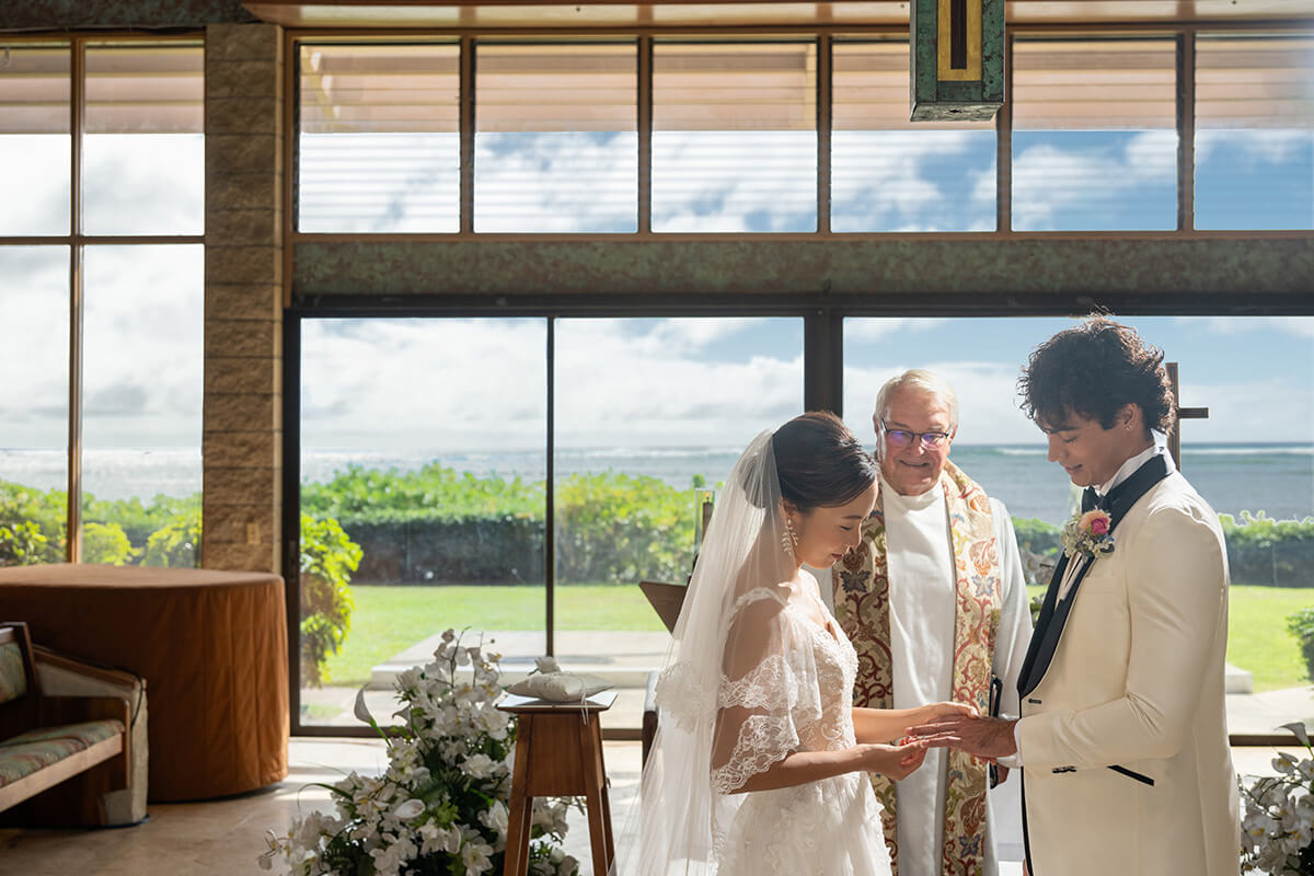 ハワイウェディング（キャルバリー・バイ・ザ・シー教会）