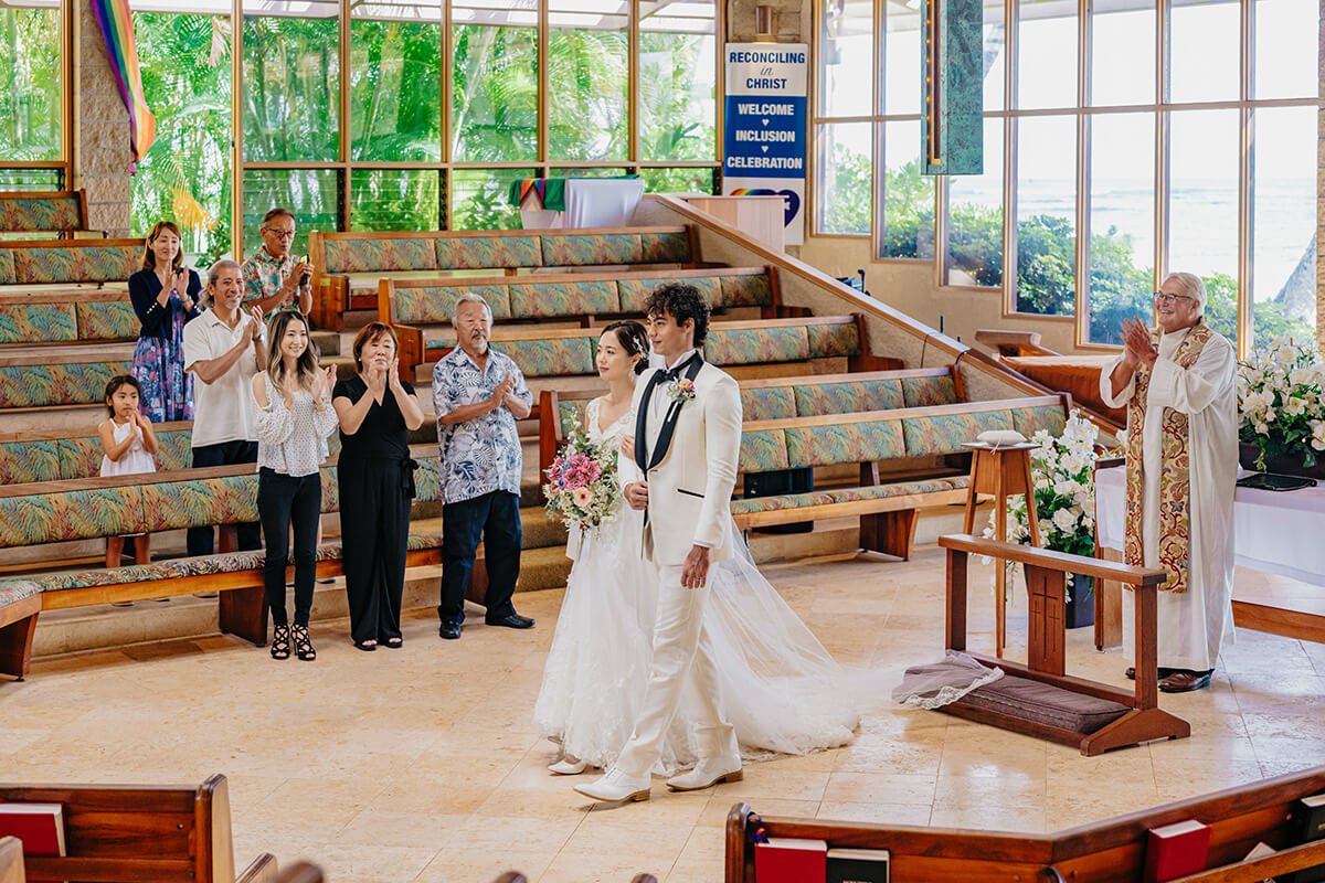 ハワイウェディング（キャルバリー・バイ・ザ・シー教会）