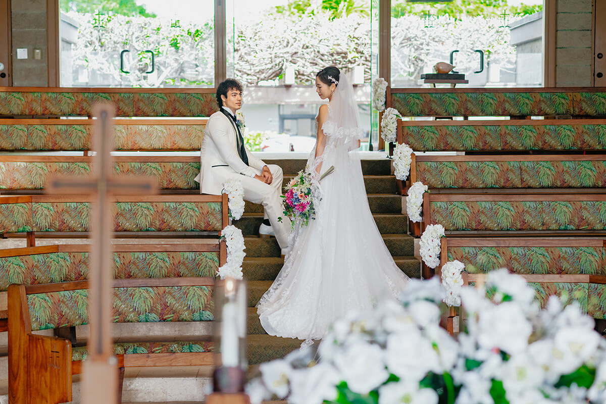 ハワイウェディング（キャルバリー・バイ・ザ・シー教会）