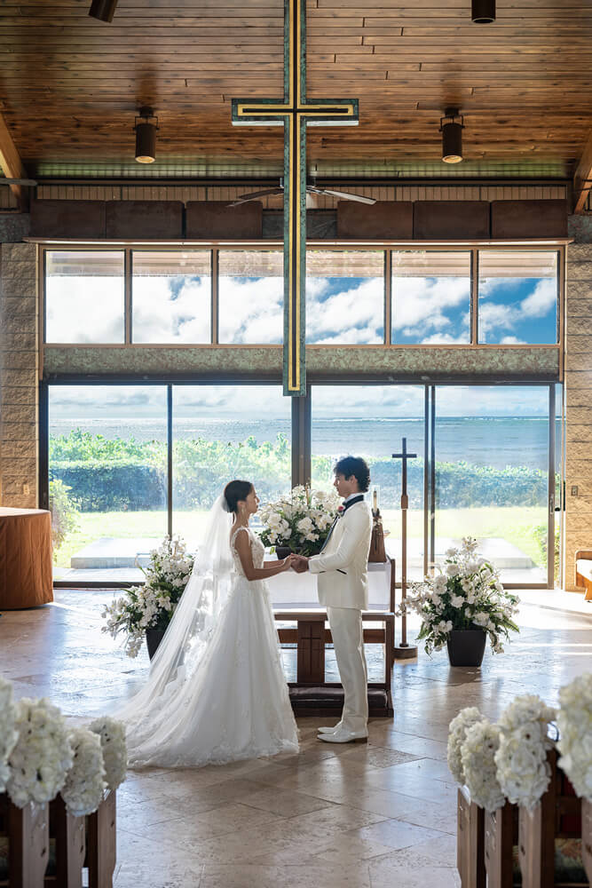 ハワイウェディング（キャルバリー・バイ・ザ・シー教会）