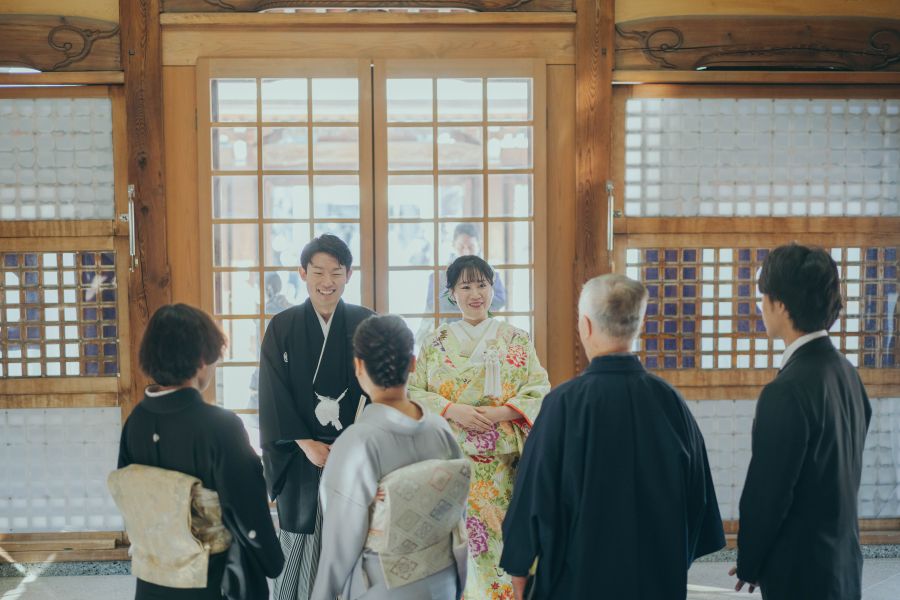 【警固神社式＋会食6名様】白無垢→色打掛 掛け替えPLAN