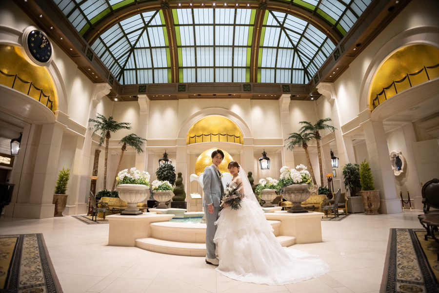 【1着目衣装ランクアップフリープラン】少人数挙式＋食事会6名様