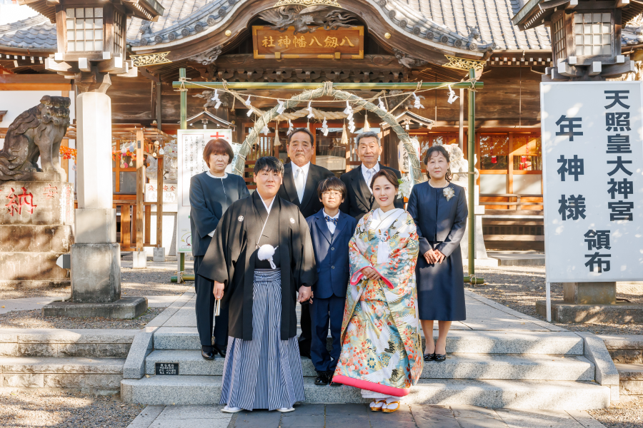 八剱神社神前式＋写真撮影(200枚)