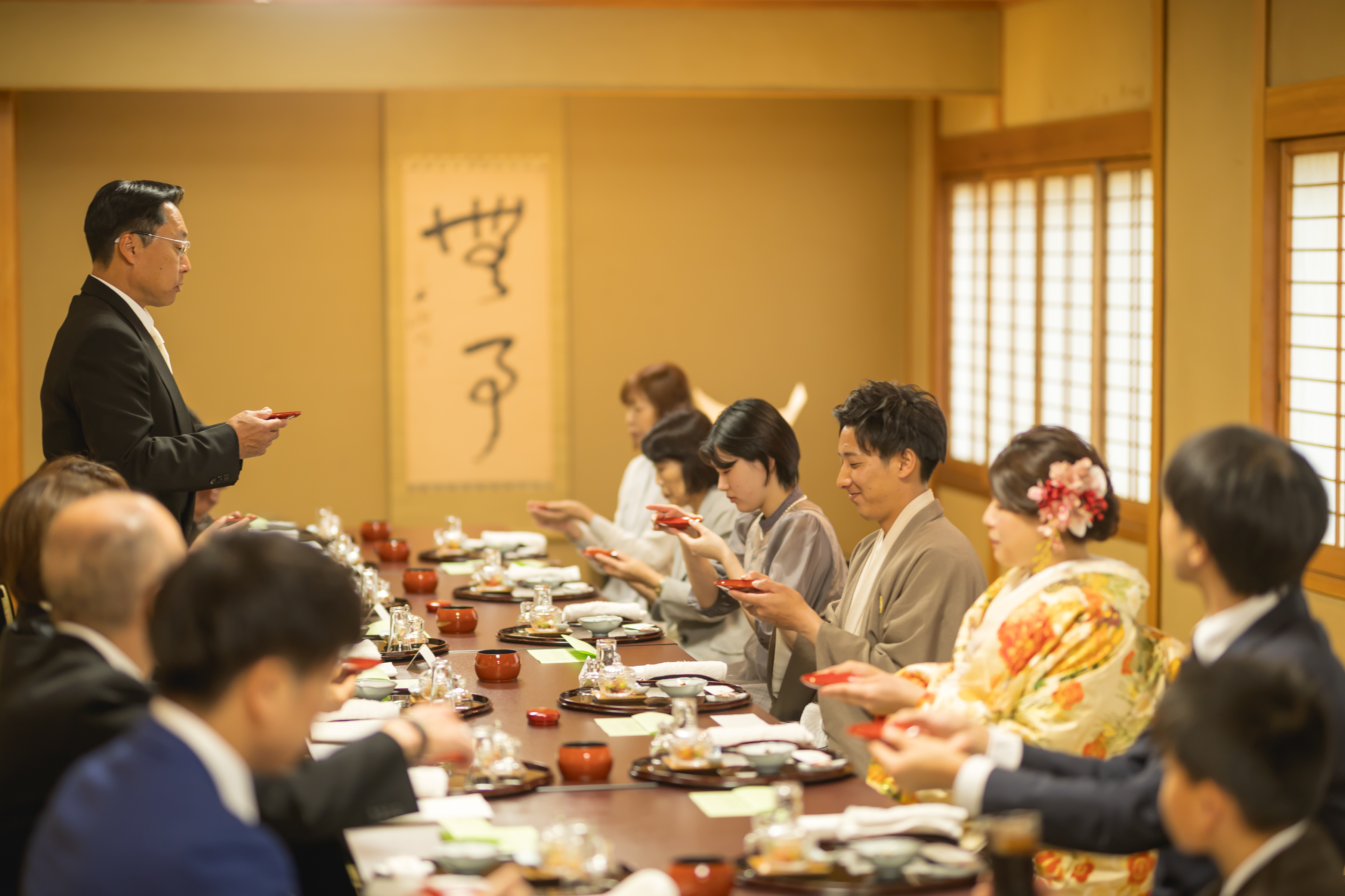 神前式(挙式撮影200ｶｯﾄ付)＋会食10名様プラン