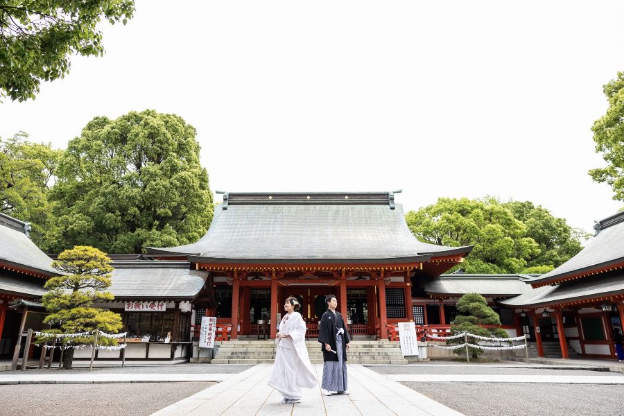 藤崎八旛宮の結婚式＋スナップ撮影プラン