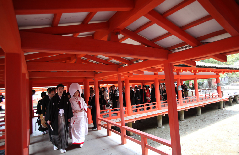 嚴島神社の結婚式＋写真撮影