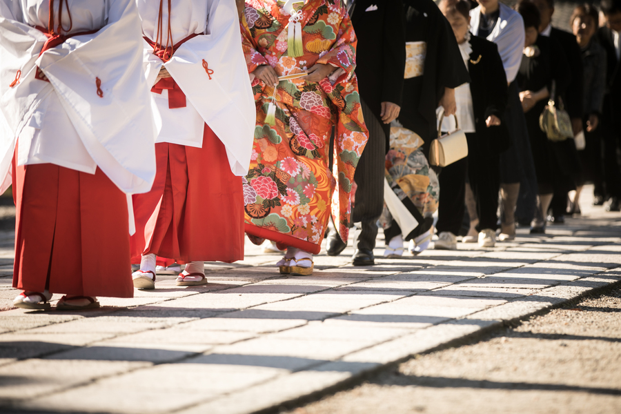 神社式＋20名様会食＋洋装お色直しプラン