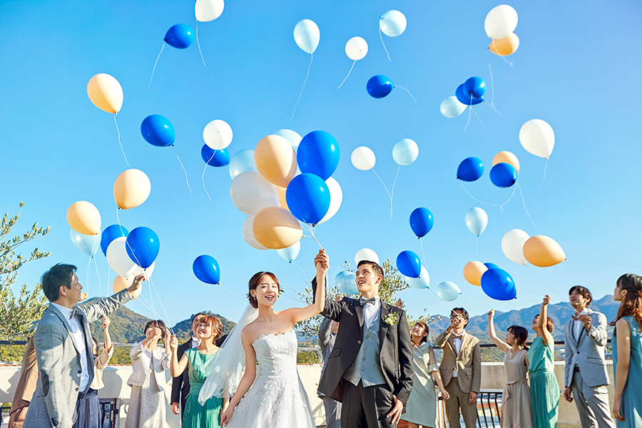 個性豊かな4つのガーデン、季節ごとにちがう表情を見せる緑豊かなガーデンは、多彩な演出が楽しめます。