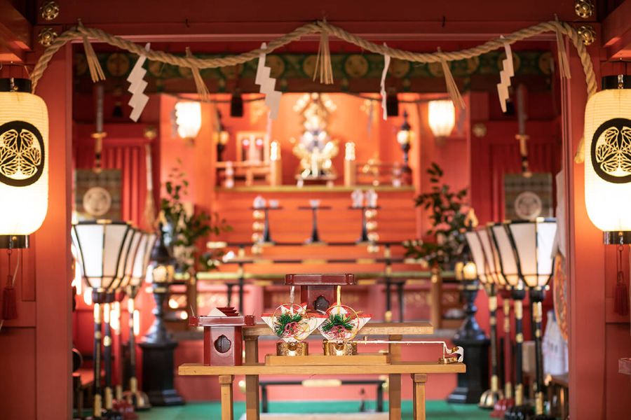 広島の伝統文化を象徴する貴重な神事のひとつ！通り御祭礼（ごさいれい）が行われる神社。