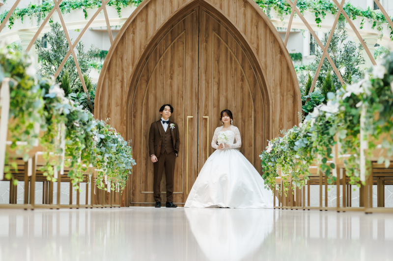 4つ星ホテル認定の全天候型チャペルにて撮影が実現！