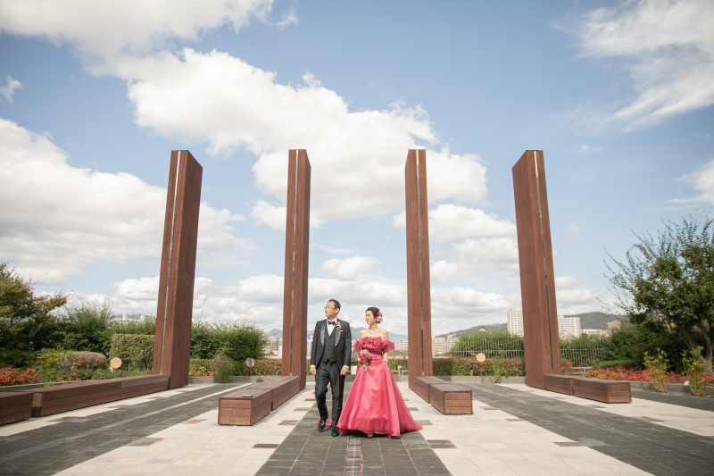 晴れの日は少しお外で撮影も叶います。