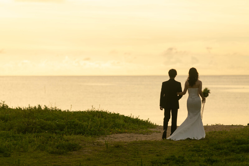 お時間を合わせてサンセットでのご撮影も。