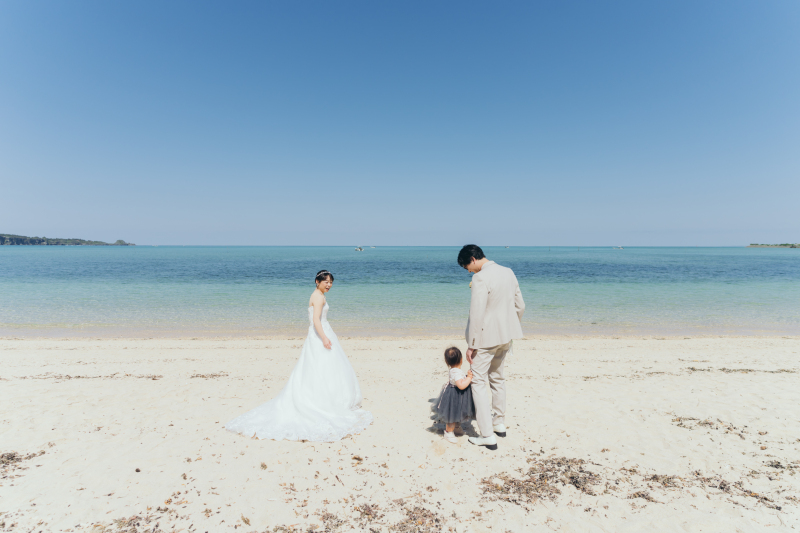 水平線が綺麗なビーチなど、様々な場所で撮影が叶う♪
