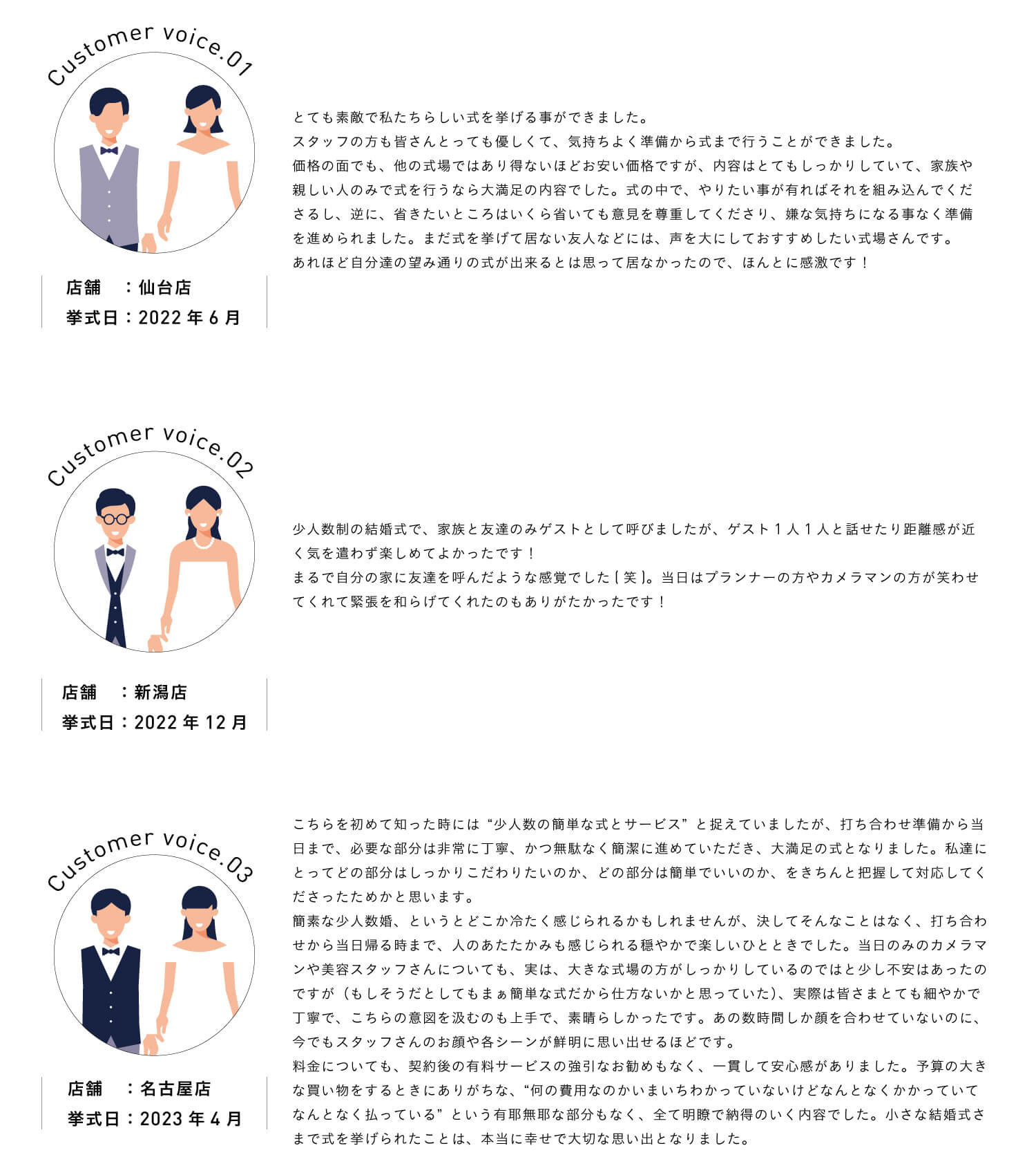 お客様の声