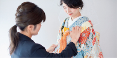 新郎新婦着付け